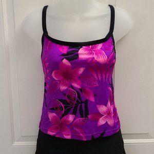 Speedo Pink & Purple Tankini Top